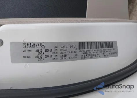 2017 Chrysler Pacifica Touring from USA, damaged, VIN 2C4RC1DG8HR668271